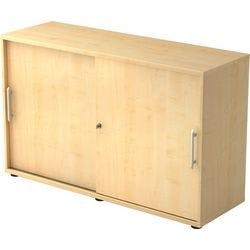 Hammerbacher Schiebetürenschrank Spanplatte 1 Fachboden abschließbar 1.200 x 400 x 748 mm Ahorn Braun Produktbild