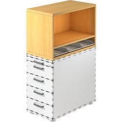 Hammerbacher Containeraufsatz SCA16AUF Buche 428 x 800 x 530 mm Produktbild