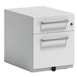 Bisley Rollcontainer Note 1 Schublade Verkehrsweiß 420 x 565 x 495 mm Produktbild