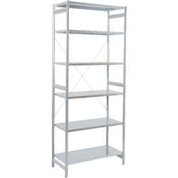 ARNO SPACE Epsilon Regale 6 Fachböden Verzinkt 1.000 x 600 x 2.250 mm Grau Produktbild
