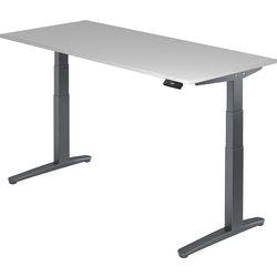 Hammerbacher Sitz-Stehschreibtisch XBHM Grau, Graphit 1.800 x 800 x 720 mm Produktbild