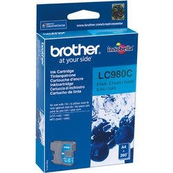 Brother LC980C Original Tintenpatrone Cyan Produktbild