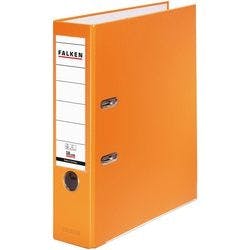 Falken PP-Color Ordner DIN A4 80 mm Orange 2 Ringe Pappkarton, PP (Polypropylen) Produktbild