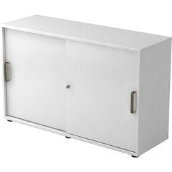 Hammerbacher Schiebetürenschrank Spanplatte 1 Fachboden abschließbar 1.200 x 400 x 748 mm Weiß Produktbild