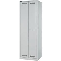 Bisley Light LIGHT Metall Schließfach 1 Tür 2 abteile Vorhängeschloss 600 x 500 x 1.850 mm Hellgrau Produktbild