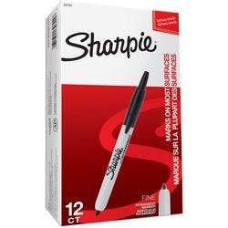 Sharpie S0810840 Rundspitze Permanentmarker Fein Rundspitze 1,0 mm Schwarz 12 Stück Produktbild