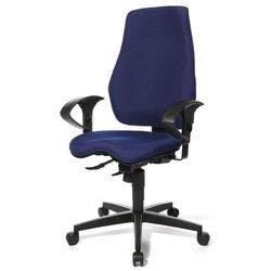 Realspace Eiger Bürostuhl Synchronmechanismus Stoff 2D Armlehnen Blau 110 kg Produktbild
