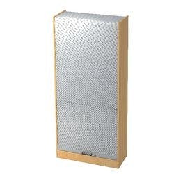Hammerbacher Rollladenschrank SET90 Braun, Silber 900 x 400 x 2.004 mm Produktbild
