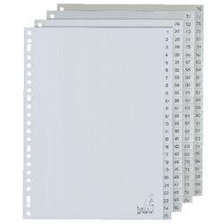 KANGARO Register G4100CM DIN A4 100-teilig 23-fach Kunststoff 1 bis 100 Produktbild