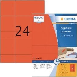 HERMA 4407 Multifunktionsetiketten SuperPrint Rot Rechteckig 2400 Etiketten pro Packung Produktbild Print Hauptbild L