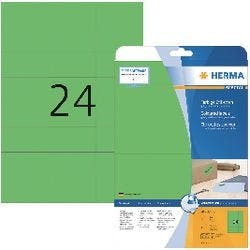 HERMA 4469 Multifunktionsetiketten SuperPrint Grün Rechteckig 480 Etiketten pro Packung Produktbild