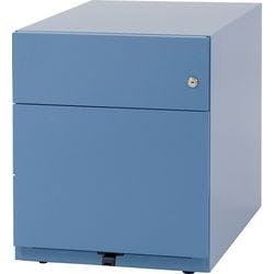 Bisley Rollcontainer Note 2 Schubladen Blau 420 x 565 x 495 mm Produktbild