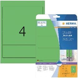 HERMA 5099 Ordneretiketten A4 61 mm Grün 80 Stück Produktbild