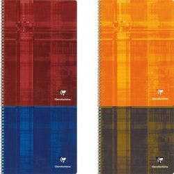 Clairefontaine Matris Notizbuch DIN A4 Kariert Spiralbindung Laminierter Karton Farbig sortiert 100 Seiten 50 Blatt Produktbild