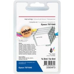 Viking T0715 Kompatibel Epson Tintenpatrone C13T07154012 Schwarz, Cyan, Magenta, Gelb Multipack 4 Stück Produktbild