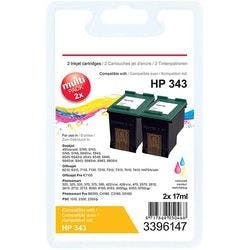Viking 343 Kompatibel HP Tintenpatrone CB332EE 3 Farbig Duopack 2 Stück Produktbild