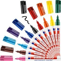 edding 400 Permanentmarker Fein Rundspitze 1 mm Farbig sortiert Nachfüllbar Wasserbeständig 10 Stück Produktbild