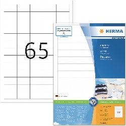 HERMA Universal-Etiketten 4606 Weiß DIN A4 38,1 x 21,2 mm 200 Blatt à 65 Etiketten Produktbild