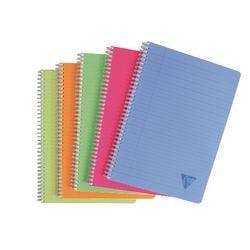 Clairefontaine Linicolor Notizbuch DIN A4 Liniert Spiralbindung PP (Polypropylen) Farbig sortiert 180 Seiten 90 Blatt Produktbild