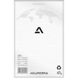 AURORA Notizbuch Spezial Blanko Gebunden Papier Weiß Nicht perforiert 400 Seiten Produktbild