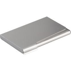 DURABLE Visitenkartenbox 57 x 90 mm 20 Karten Silber 9 x 1 x 5,7 cm Produktbild