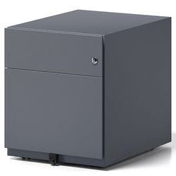 Bisley Rollcontainer Note 2 Schubladen Anthrazit 420 x 565 x 495 mm Produktbild