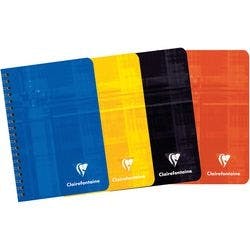 Clairefontaine Notizbuch A7+ Kariert Spiralbindung Pappe Blau Nicht perforiert 180 Seiten Produktbild