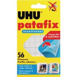 UHU Klebepads Patafix Transparent 56 Stück Produktbild