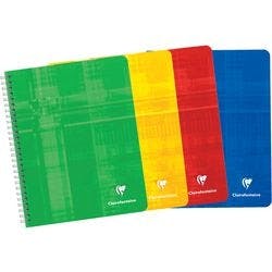 Clairefontaine Notizbuch DIN A5+ Liniert Spiralbindung Pappe Blau Nicht perforiert 120 Seiten Produktbild