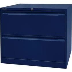 Bisley Hängeregistraturschrank Original 2 Schübe Oxfordblau 800 x 622 x 711 mm Produktbild