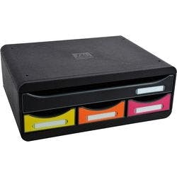 Exacompta Schubladenbox Classic A4+ Schwarz 35,5 x 27 x 13,4 cm Produktbild