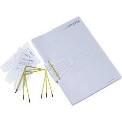 Djois Pli-Fix Abheftstreifen Gelb 8,5 x 1,4 x 22 cm 10 Stück Produktbild