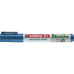 edding 21 Permanentmarker Mittel Rundspitze 1,5 - 3 mm Blau Wasserbeständig Produktbild
