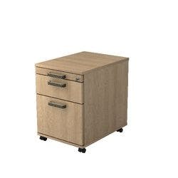 Hammerbacher Rollcontainer 2 Schübe abschließbar 428 x 580 x 590 mm Eiche Produktbild
