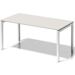 Bisley Cito Höhenverstellbar Schreibtisch Hellgrau 4 Metallfüße 1.600 (B) x 800 (T) x 740 (H) mm MFC (Melaminbeschichtete Spanplatte), Stahl Produktbild