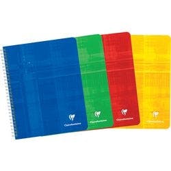 Clairefontaine Notizbuch DIN A5+ Liniert Spiralbindung Pappe Blau Nicht perforiert 180 Seiten Produktbild