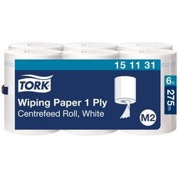 Tork Wischtücher M2 Weiß 1-lagig 6 Rollen Produktbild