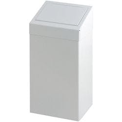 Vepa Bins Metall Papierkorb 34 x 26 x 70 cm Weiß Produktbild