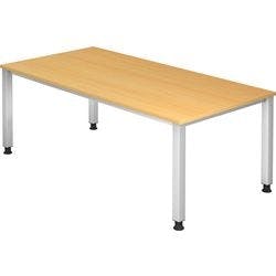 Hammerbacher Schreibtisch Rechteckig Buche 4 Füße 2.000 (B) x 685 (H) mm Holz Produktbild