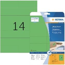 HERMA Multifunktionsetiketten 5061 Grün 105 x 42,3 mm Rechteckig 280 Etiketten pro Packung Produktbild