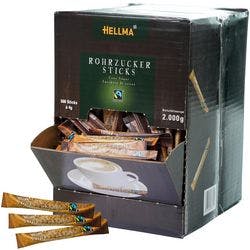 Hellma Rohrzuckersticks 60107615 500 Stück à 4 g Produktbild