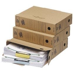 Loeff's 3003 Archivboxen Braun 8,5 x 34,3 x 26 cm 50 Stück Produktbild