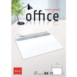 Elco Büro Briefumschläge Ohne Fenster B4 353 (B) x 250 (H) mm Abziehstreifen Weiß 120 g/m² 25 Stück Produktbild