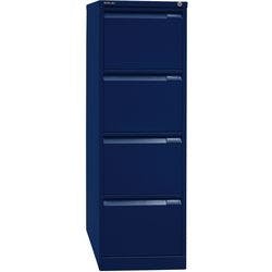 Bisley Aktenschrank A4BS4E 4 Schübe Oxfordblau 413 x 622 x 1.321 mm Produktbild