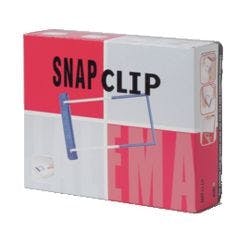 Djois SnapClip Archiv-Clips Petrol Blau, Weiß Kunststoff 20,1 x 6,3 cm 50 Stück Produktbild