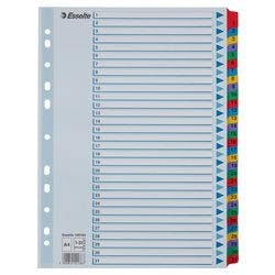 Esselte Mylar Register 100164 DIN A4 Mit verstärkten Taben Mehrfarbig 31-teilig 11 Löcher 160 g/m² Karton 1 bis 31 Produktbild