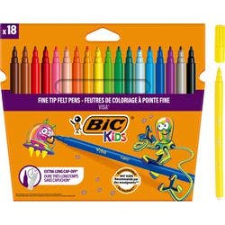 BIC Filzstift Visa 2 mm Farbig sortiert 18 Stück Produktbild