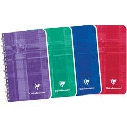 Clairefontaine Notizbuch Spezial Kariert Spiralbindung Pappe Blau Nicht perforiert 100 Seiten Produktbild