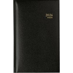 Brepols Interplan Terminplaner 2026 1 Woche / 2 Seiten Deutsch, Englisch, Französisch, Italienisch, Niederländisch, Spanisch Schwarz Produktbild