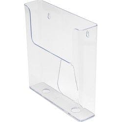 Deflecto DIN A4 Prospektständer Wandmontiert Transparent 76401 22,5 x 5 x 24,2 cm Produktbild